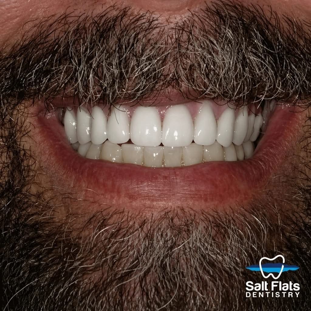 Patient smile transformation after